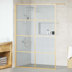 Zid za walk-in tuš Zlatno 140 x 195 cm Staklo otporno na udarce