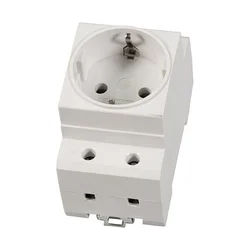 EFB Elektronik EK633.1 enojna vtičnica za DIN letev, siva, 2P, 16 A