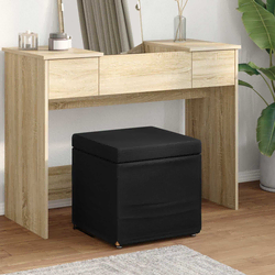 Stolica Crna 41 x 41 x 40 cm Tkanina i konstruirano drvo
