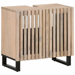 Kupaonski ormarić za umivaonik 62x34x58 cm masivno drvo manga