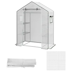 Homestar Zamenjava pokrova za rastlinjak 140x73x190 cm bela