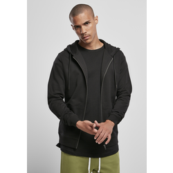 Basic Terry Zip Hoody Black