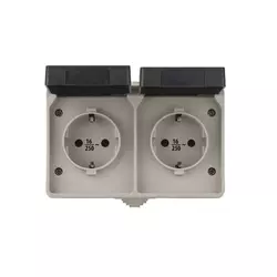 Spoljna utičnica SCHUKO 250V/16A IP44 2Z