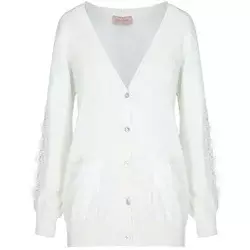 Ermanno Firenze Ženski kardigan D38ETMG12DRY-MF249, Beli