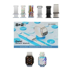 KARLER BASS K10-Combo set (2 x smart watch/ 8 narukvica ) beli
