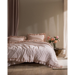Madame Coco Komplet posteljina Obernai Ruffle, 200x220cm, Roze