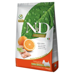 N&D Prime Hrana za pse Mini Adult, Riba i Pomorandža - 2.5 kg