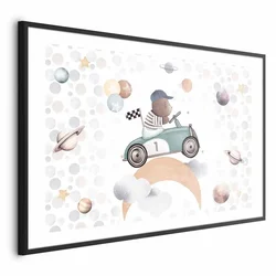 shumee Plakat - Medvedek v dirkalnem avtomobilu