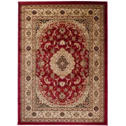 Chemex Preproga Yesemek Tradicionalna Turška Izrezivanje 6956D Kremna Rdeča Rjava 140x190 cm
