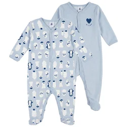Petit Bateau DORS BIEN X 2 Modra