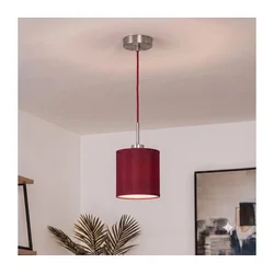 Brilagi - LED luster na sajli NUBILA 1xE27/60W/230V prečnik 14 cm pompejska crvena