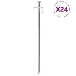 Klinovi za šator 24 kom 30 cm 8 mm od pocinčanog čelika