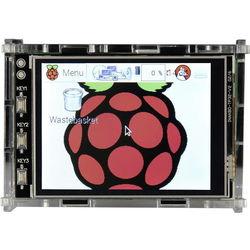 Raspberry Pi® Raspberry Pi® kućište akrilno staklo bistro 3.2TC Raspberry Pi® B+, Raspberry Pi® 2 B, Raspberry Pi® 3 B