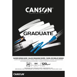 Blok a4 120g 20 lista canson black paper 400110386