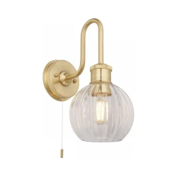 Endon 95507 - Zidno svetlo za kupatilo KENDALL 1xE27/10W/230V IP44 mesing