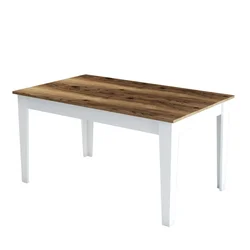 Hanah Home Milan 520 Trpezarijski sto, Braon-Beli