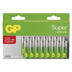 Baterija GP SUPER alkalna LR6 AA 16 kos