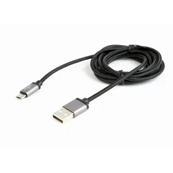 Gembird micro usb kabel pleten tekstil/1,8 m/črna - odprodaja