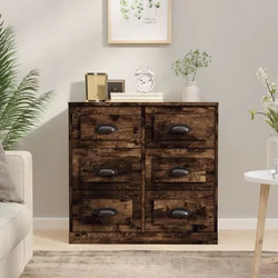 Komoda boja dimljenog hrasta 70x35,5x67,5 cm konstruirano drvo