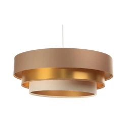 Luster na sajli TRINITI 1xE27/60W/230V bež/zlatna