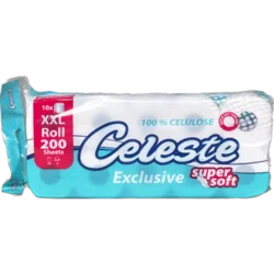 Celeste toalet papir EXCLUSIVE XXL 10/1, troslojni, 200 listića