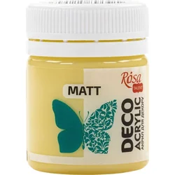 Akril za dekoracije, MATT, 20 ml, ROSA TALENT - Yellow Light mat