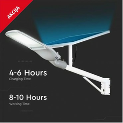 LED prigušiva solarna ulična lampa LED/50W/6,4V 6000K IP65+daljinski upravljač