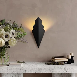 Opviq Zidna lampa Arrow-15172, 17x40x15cm, IP20, Crna