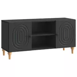 TV ormar Crna 102 x 34,5 x 50 cm Konstruirano drvo