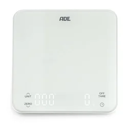 shumee ADE Nuria USB polnilna kuhinjska tehtnica, do 5 kg, 16 x 16 cm, bela