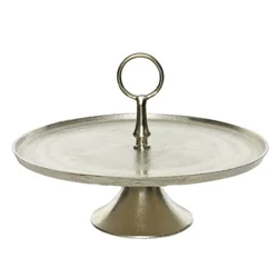 Metalni stalak za kolače - srebrni 391264