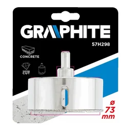 Graphite diamantni vrtalnik za kamenino 73 mm