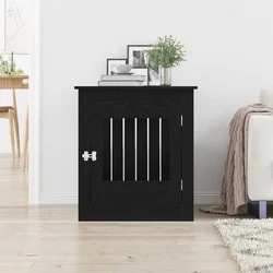 Namještaj za pseću kabinu crni hrast 64,5x80x71 cm inženjerski drvo