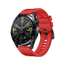 Strap One silikonski remen za Huawei Watch GT 3 42mm: crveni - Huawei Watch GT 3 42mm - Hurtel