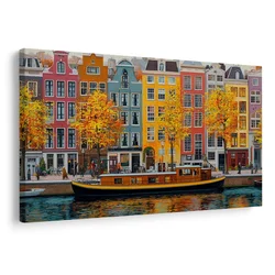 Slika jesenski kanali Amsterdama - 30x20
