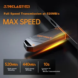 Teclast USB Flash memorija, 512GB, USB 3.2, USB 3.1, USB 3.0