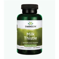 Swanson Milk Thistle, 500mg, 100 kapsula
