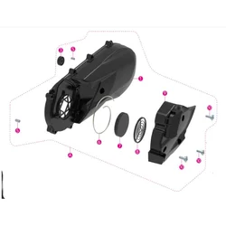Sklop levog kartera 157M.03.310A za skuter Motovene New Adviser