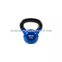 RING Kettlebell 4kg metal+vinyl RX DB2174-4 blue