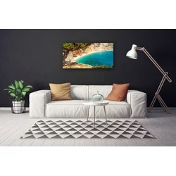 tulup.si Slika na platnu Bay sea rocks beach 100x50 cm