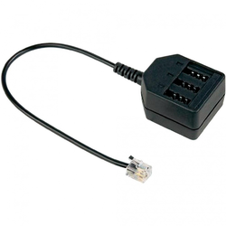 Hama Telefonski (analogni) adapter [1x RJ11-vtič 6p4c-1x TAE-NFF-vtičnica] 0.20 m črne barve Hama
