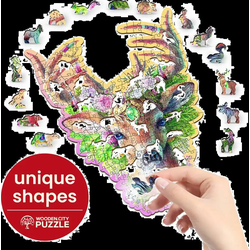 Modish Deer Wooden Puzzle L (250 Pieces)