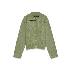 VERO MODA Pletena jopa VMROBIN oliva