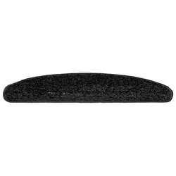 Prostirke za stepenice 20 kom 65x21x4 cm Crne poluokrugle velike