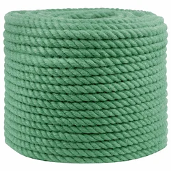 vidaXL Vrv iz jute 14 mm Zelena 100% Tossa jute