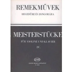 MASTERPIECES FOR VIOLIN AND piano 4