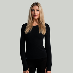 STRIX Ženska majica dugih rukava MERINO I Black