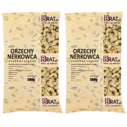 shumee Praženi soljeni indijski oreščki 1 kg (2x500 g)