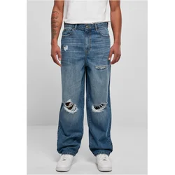Mens Distressed 90s Jeans Blue