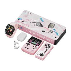 KARLER BASS K35-Combo set (smart watch/ konzola sa kontrolorom/ Slusalice AirPods Pro 2) roze